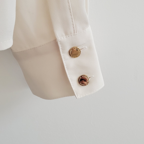 Karl Lagerfeld ruffle button down blouse - Picture 4 of 4